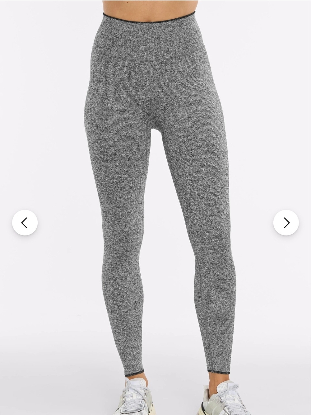Peloton Gray High-Waist Seamless Leggings